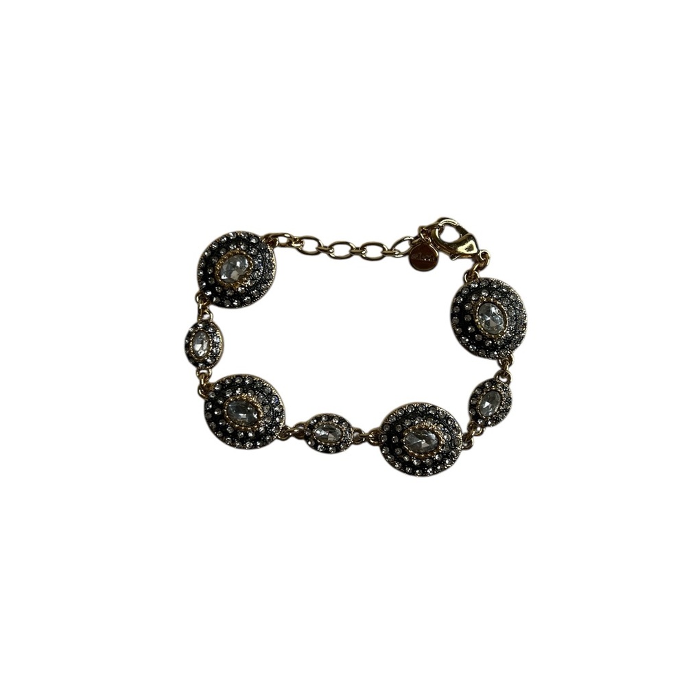 Stella & Dot Gold & Black Statement Bracelet